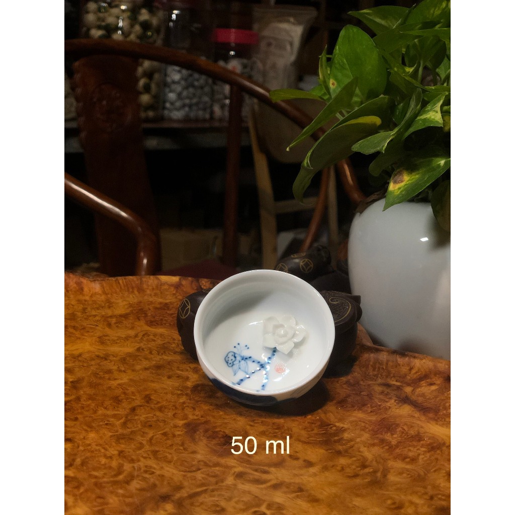 Chén Trà Sứ Cảnh Đức Trấn Nhìu Mẫu Lẻ