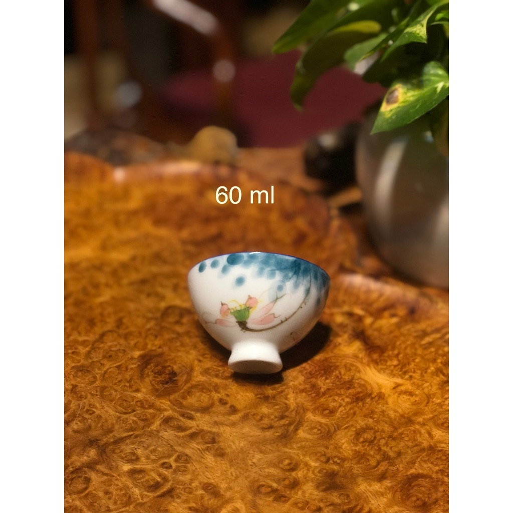 Chén Trà Sứ Cảnh Đức Trấn Nhìu Mẫu Lẻ