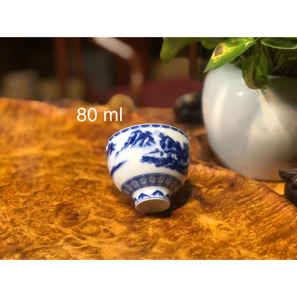 Chén Trà Sứ Cảnh Đức Trấn Nhìu Mẫu Lẻ