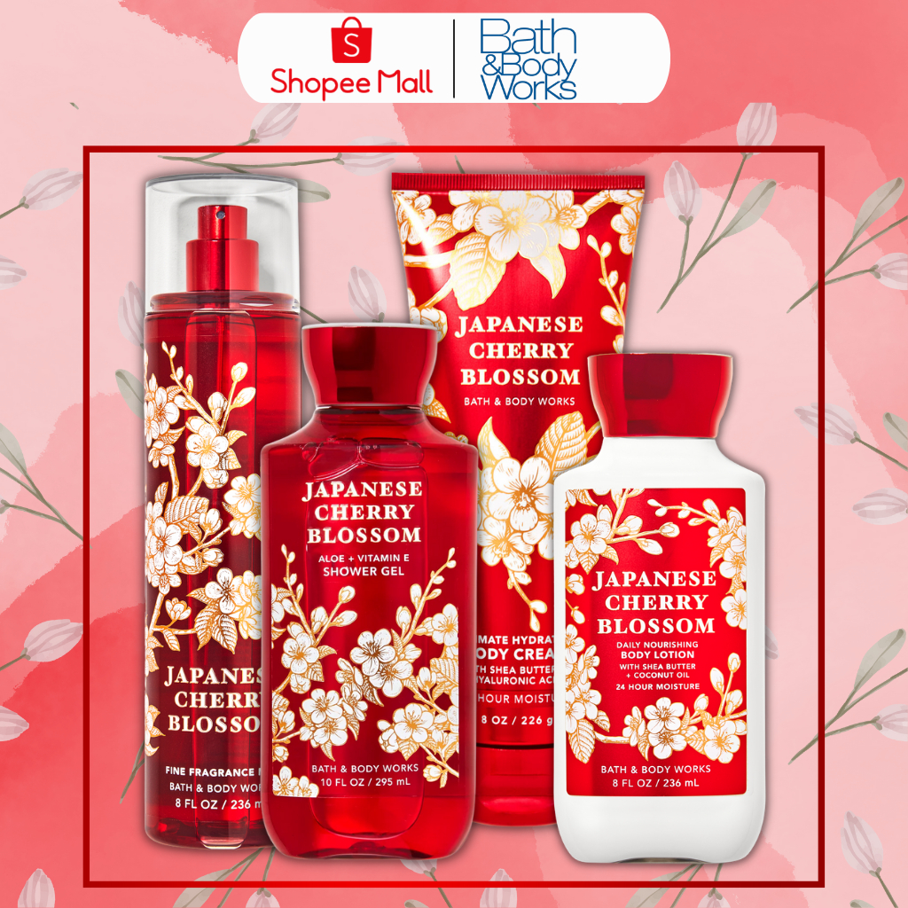 Body Mist Bath And Body Works Nam Nữ Chính Hãng Japanese Cherry Blossom, Xịt Thơm Body Toàn Thân Hương Nước Hoa 236ml