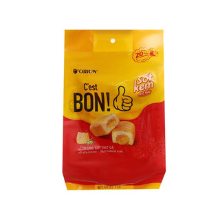 Combo 2 gói Bánh Orion Cest Bon sợi thịt gà sốt kem phô mai gói 5 cái