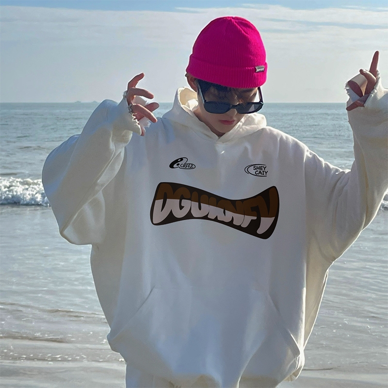 Áo Hoodie Nam In Họa Tiết Chữ Dguknfv HeiLit Chất Nỉ Bông Dày Dặn Form Mũ Rộng