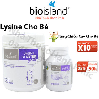 Bio island lysine cho bé Úc hỗ trợ tăng chiều cao từ 6 đến 24 tuổi 🔥𝐍𝐄𝐖🔥 Viên nhai