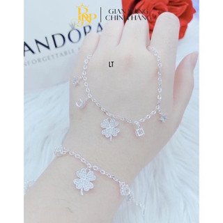 Lắc tay nữ Bạc Ta, lắc tay nữ treo charm xinh xắn - Bạc BNP