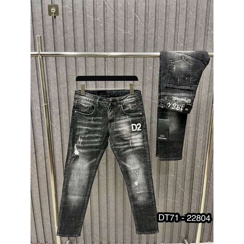 Quần Jeans Nam Amr Xanh Vá Da Siêu Xịn - Quần Bò Nam Amr Nhiều Mẫu Xanh Vá Rách Cho AE Chọn