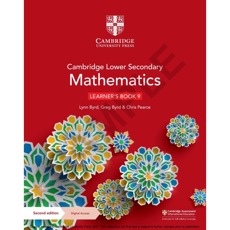 Cambridge Mathematics Learner’s Book-Workbook 9-Bản 2nd