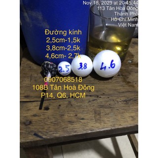 Combo 50 quả cầu xốp (banh tròn) 4.6cm Dùng Làm Trái Châu và Trang Trí