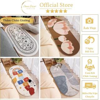 Thảm lông cừu, thảm chân giường ,thảm Decor siêu xinh đế dệt cao cấp kích thước 50x120cm