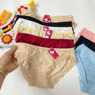 Set 10Quần chip nữ thun lạnh phối ren cao cấp size40-70kg