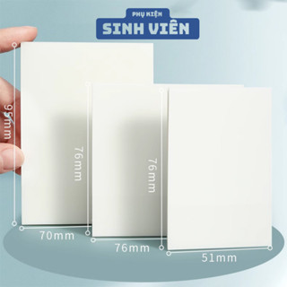 Set 50 Tờ Giấy Ghi Chú - Giấy Note Trong Suốt Chống Nước  Phong Cách Hàn Quốc ( GNTS )
