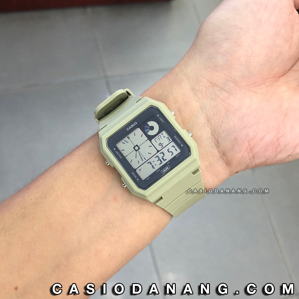 Đồng hồ nữ dây nhựa Casio chính hãng Anh Khuê LF-20W-3ADF (33mm)