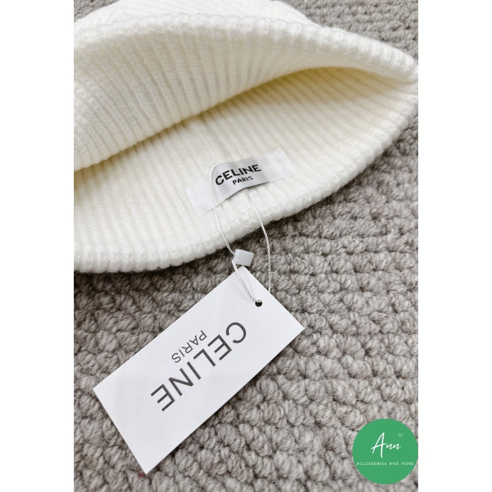 ❌MŨ LEN LÔNG CỪU CAO CẤP, HAI MÀU ĐEN - TRẮNG BASIC, LOGO NỔI BẬT, CÁ TÍNH❌