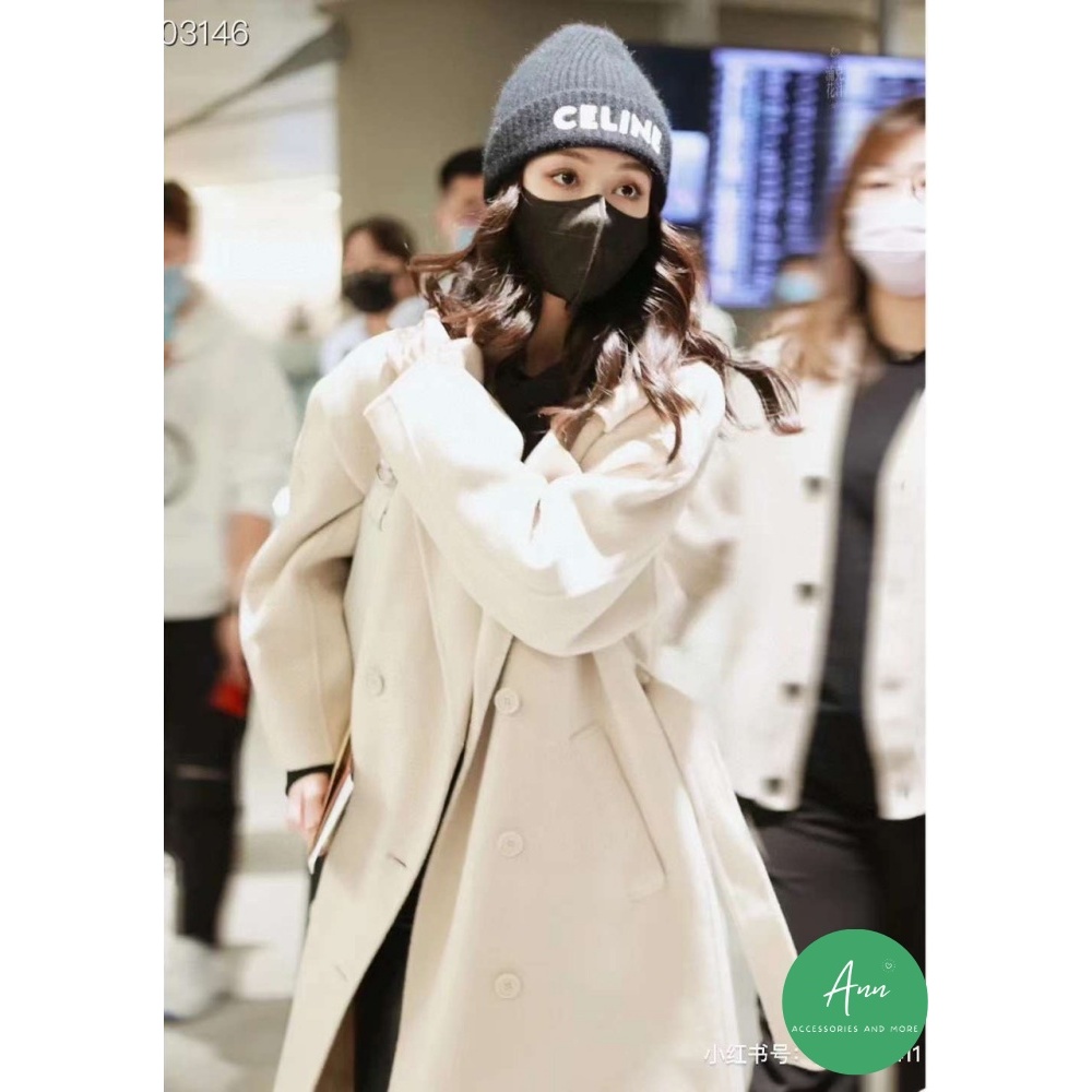 ❌MŨ LEN LÔNG CỪU CAO CẤP, HAI MÀU ĐEN - TRẮNG BASIC, LOGO NỔI BẬT, CÁ TÍNH❌