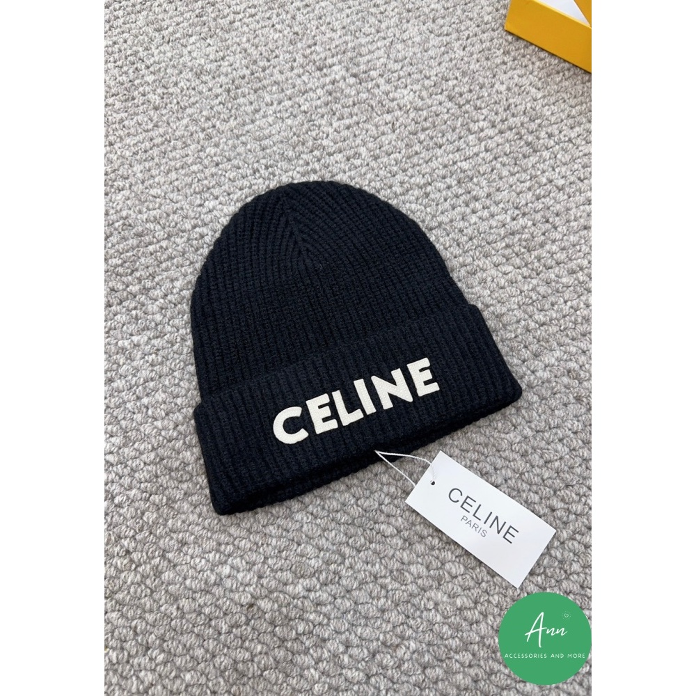 ❌MŨ LEN LÔNG CỪU CAO CẤP, HAI MÀU ĐEN - TRẮNG BASIC, LOGO NỔI BẬT, CÁ TÍNH❌