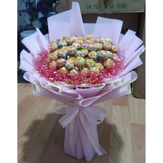 Bó hoa kẹo mút 40 viên (note màu giấy nếu có yêu cầu)