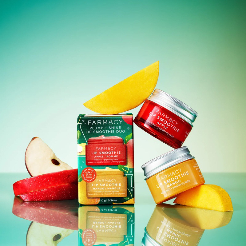 Set 2 son dưỡng Farmacy Plump + Shine Smoothie with Peptides + Vitamin C