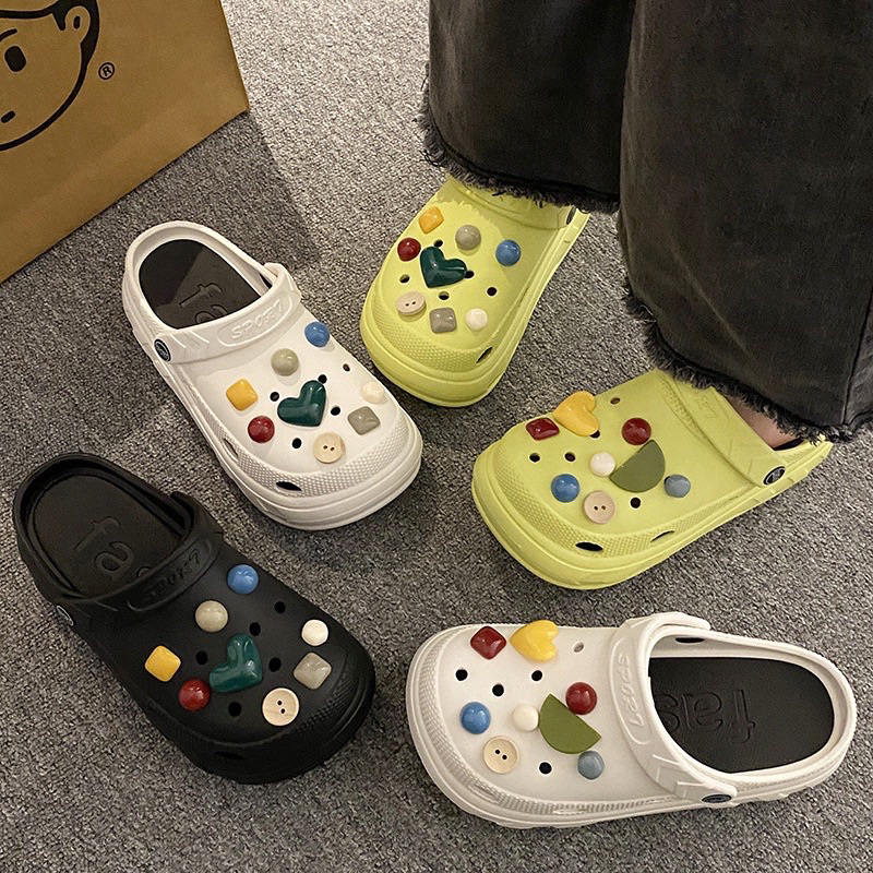 Dép Cross Nữ, Sục Cross Đế Cao 5cm cho nữ tặng kèm sticker siêu hot 6606