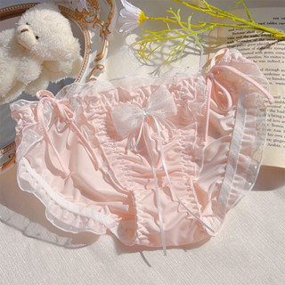 Quần lót nữ phối nơ cột dây hai bên phong cách dễ thương M045