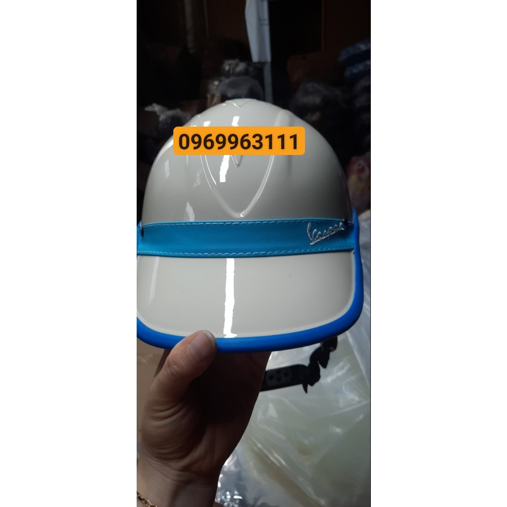 Mũ bảo hiểm lưỡi trai Vespa cao cấp, Mũ bảo hiểm nón kết cá tính và sang trọng dành cho cả nam và nữ