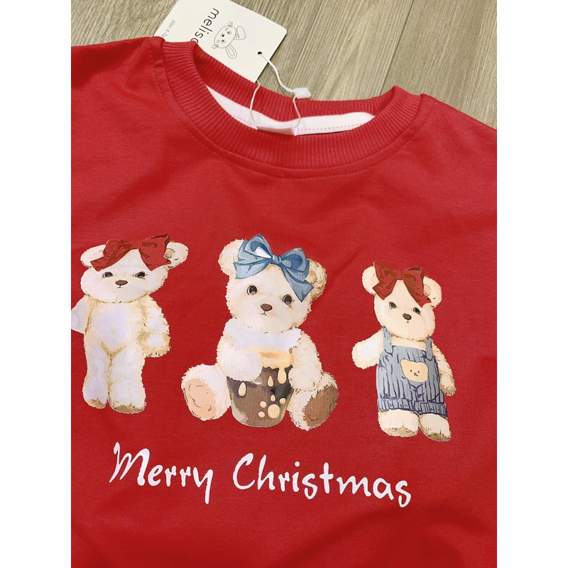 Sét áo đỏ + chân váy cho bé gái