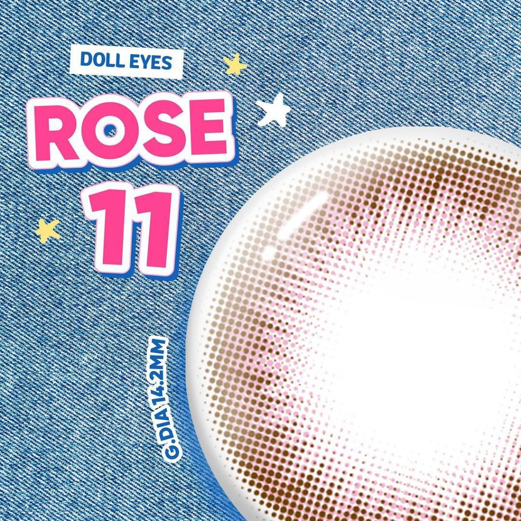 Kính áp tròng DOLL EYES Rose-11 14,2mm - Ready For Love Collection