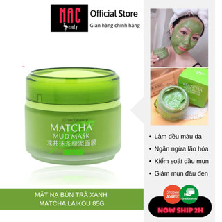 [Xả hàng date 2027] Mặt Nạ Bùn Trà Xanh Matcha LAIKOU Tinh Chất Làm Sạch Sâu 85g