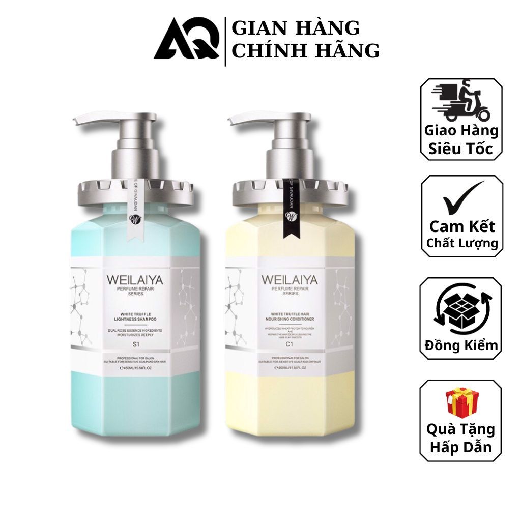 Bộ Dầu Gội + Xả - Weilaiya Phục Hồi Đa Tầng Nấm Truffle 450ML