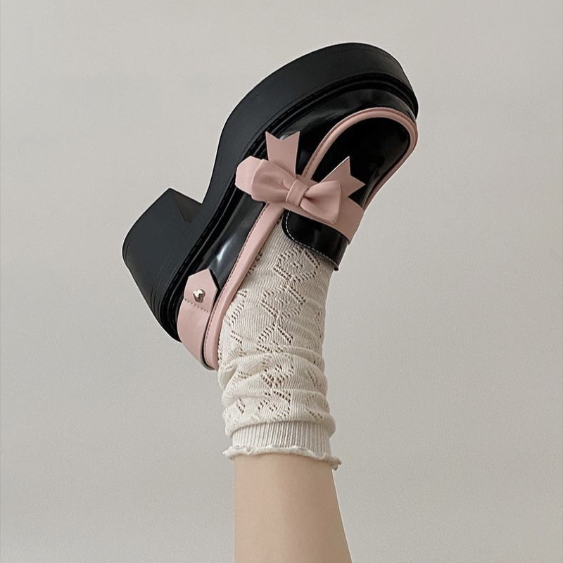 Giày cao gót lolita, giày maryjane đế cao 7cm phong cách thời trang Nhật Bản dành cho nữ