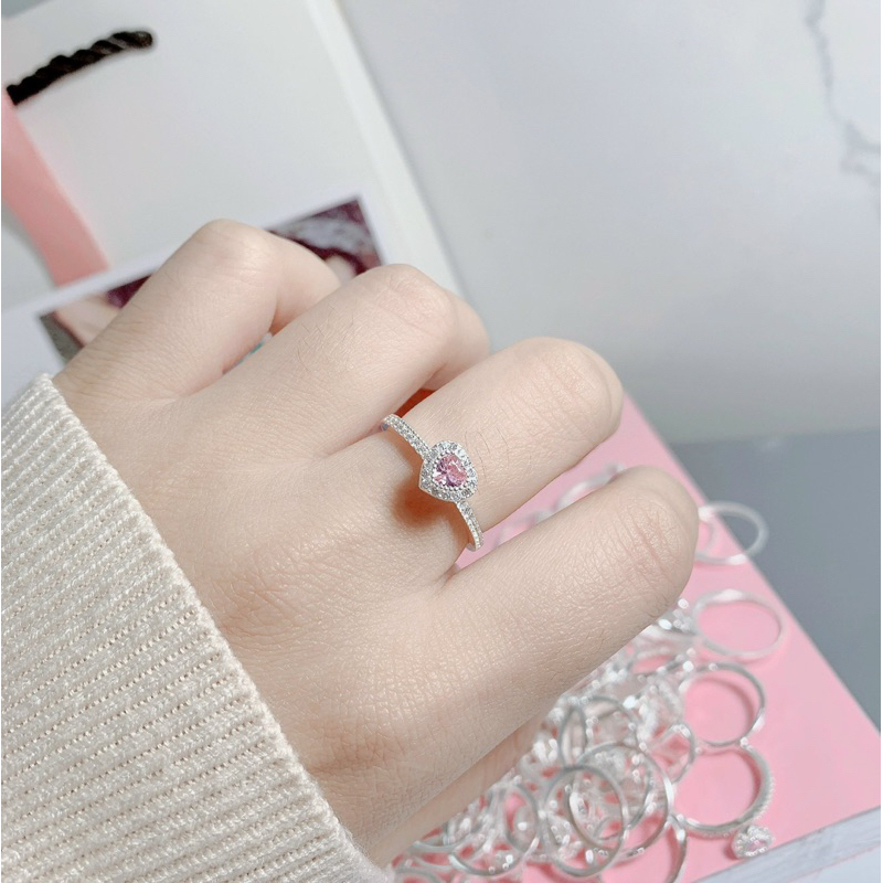 Nhẫn nữ bạc ta siêu phẩm tim đá- Shop Bạc Xinh KWJ