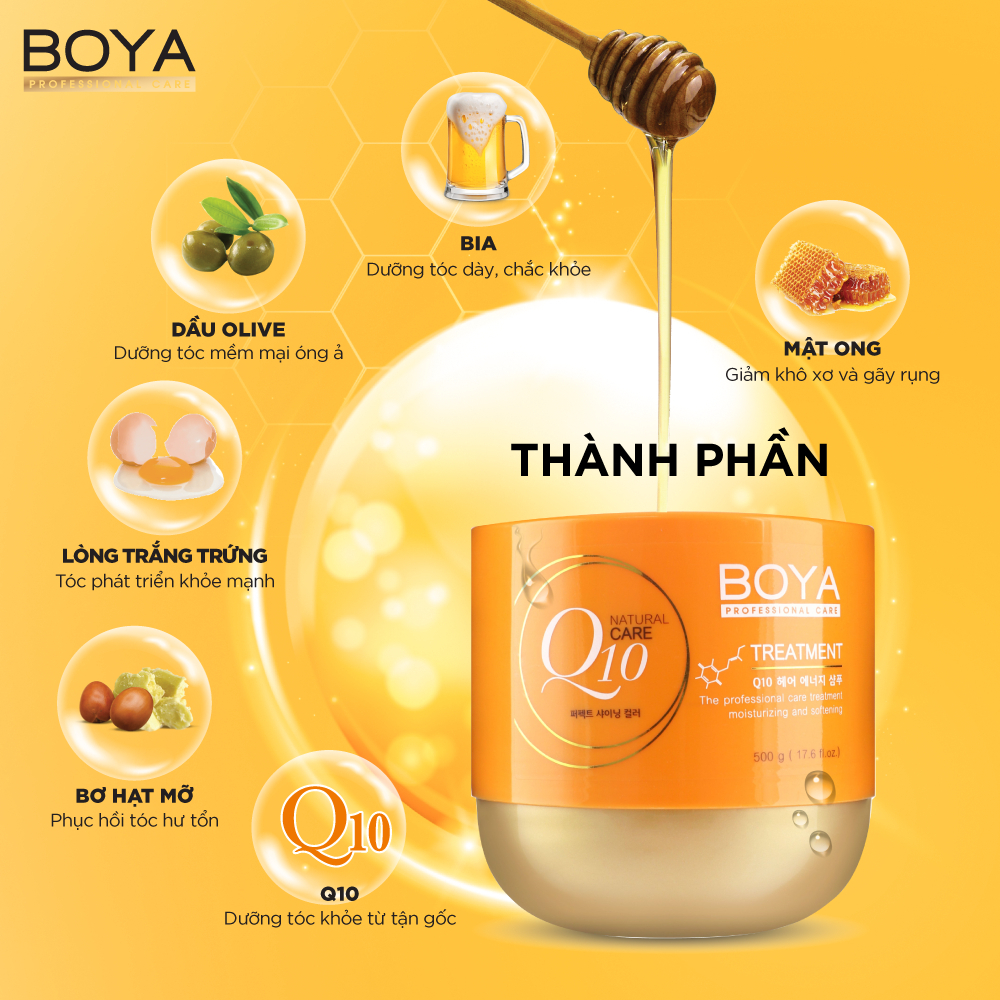 Kem Ủ Tóc Boya Hair Q10 Thái Lan 500G