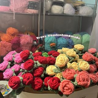 hoa hồng len mini