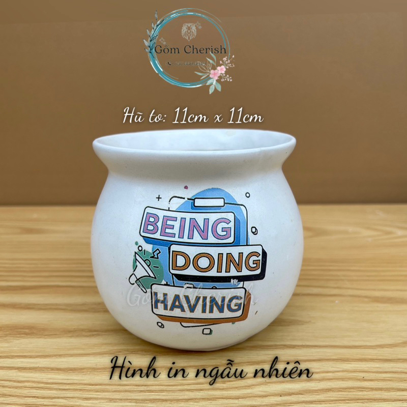 Chậu trồng cây cảnh sz gốm bát tràng