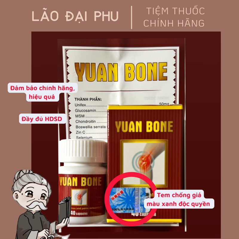 [CHÍNH HÃNG] Xương Khớp Yuan Bone Loại 1 Malaysia Mã Lai