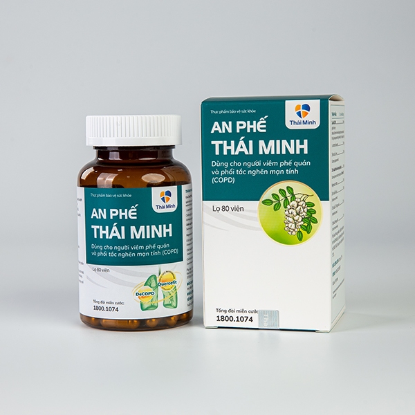 An phế Thái Minh lọ 80 viên, hộp 20 viên hỗ trợ giảm đờm, giảm ho, hỗ trợ phổi tắc nghẽn mãn tính chính hãng