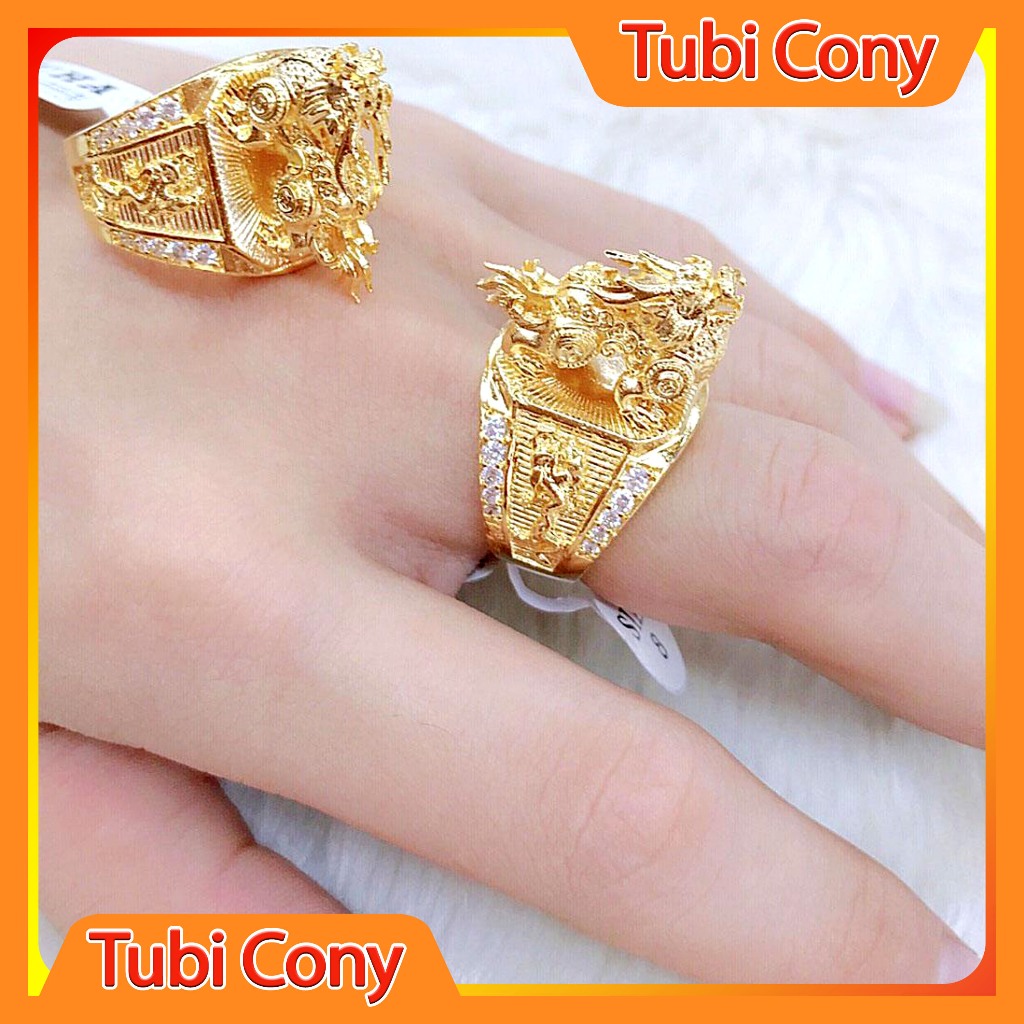 Nhẫn Nam Phong Thủy Kỳ Lân Mẫu UH 0050(1).20.09 - Tặng kèm hộp - Bao đổi trả trong 07 ngày