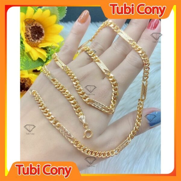 Dây chuyền nam mạ vàng 18K chữ N 121021 - Mang đi chơi, đi tiệc rất đẹp - Bao hoàn tiền đổi trả trong 07 ngày
