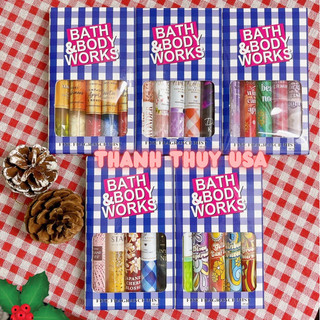 Set 5 chai body mist xịt thơm toàn thân bath & body works - 5 x 10ml
