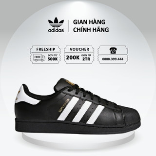 Giày adidas superstar 'black white' b27140