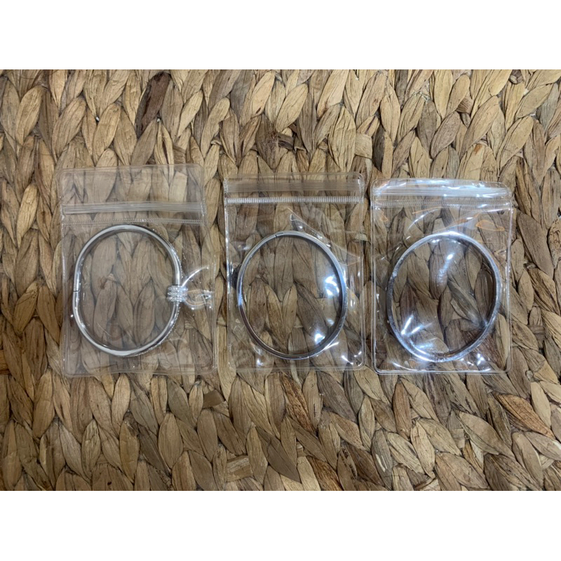 Vòng Đeo Tay Bằng Thép titanium Lấp Lánh Thời Trang Đơn Giản Dành Cho Nữ