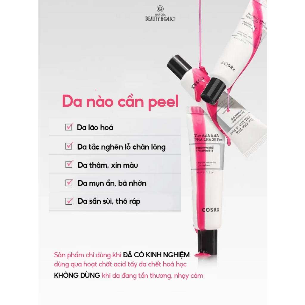 Serum peel tẩy da chết COSRX The AHA BHA PHA LHA 35 Peel