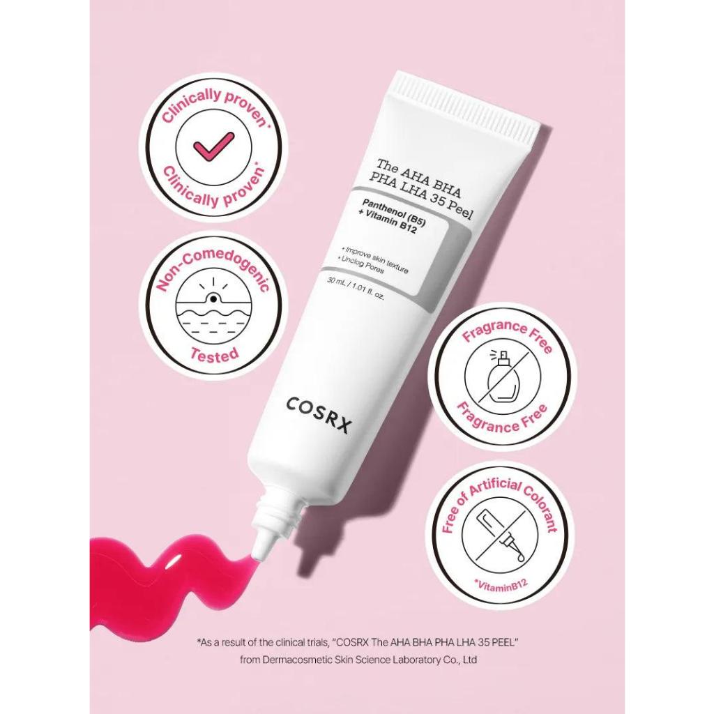 Serum peel tẩy da chết COSRX The AHA BHA PHA LHA 35 Peel