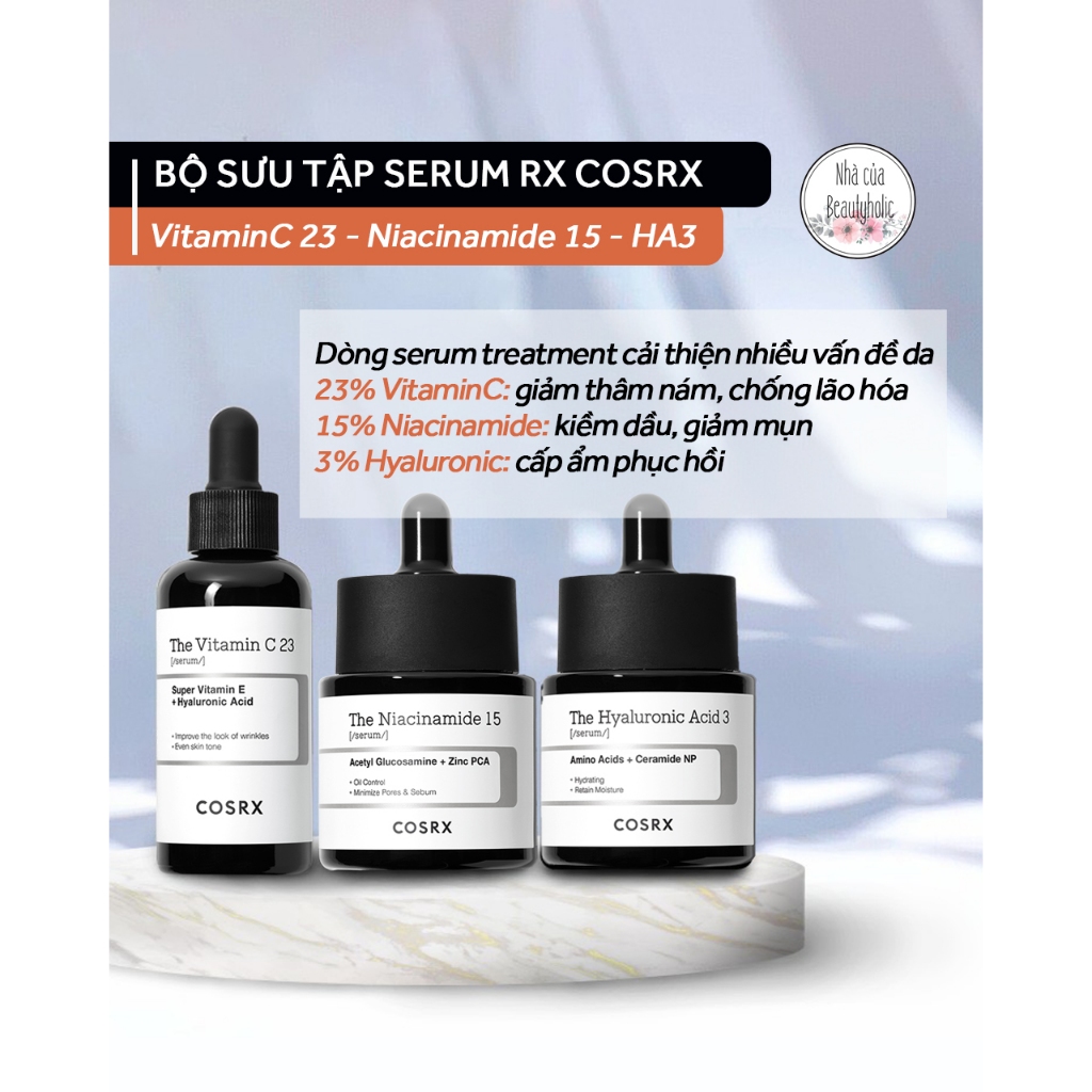 Serum dưỡng chuyên sâu COSRX VITAMINC 23 - NIACINAMIDE 15 - HYALURONIC ACID 3