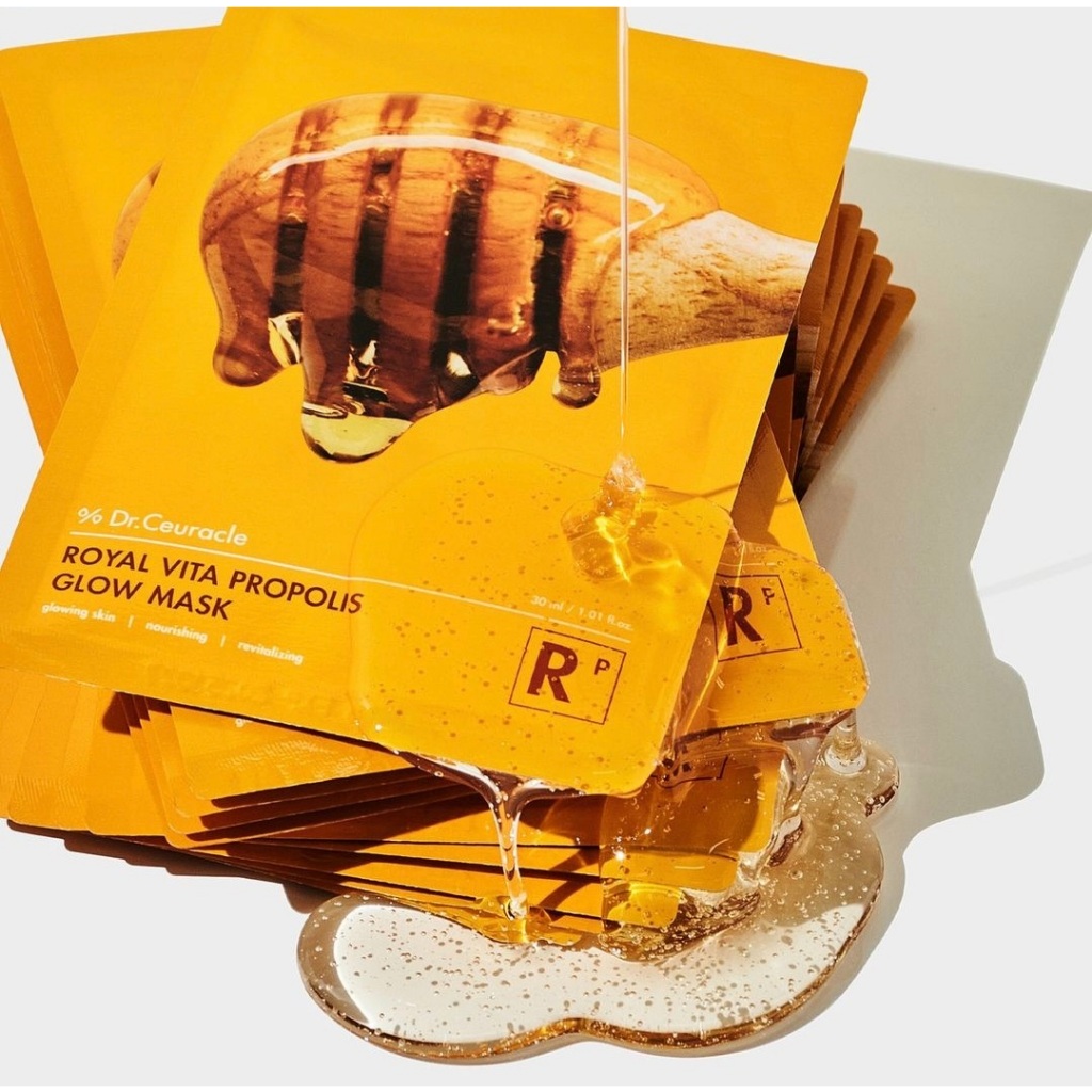 Mặt nạ giấy keo ong, sữa ong chúa DR.CEURACLE ROYAL VITA PROPOLIS ANTI-OXIDANT MASK