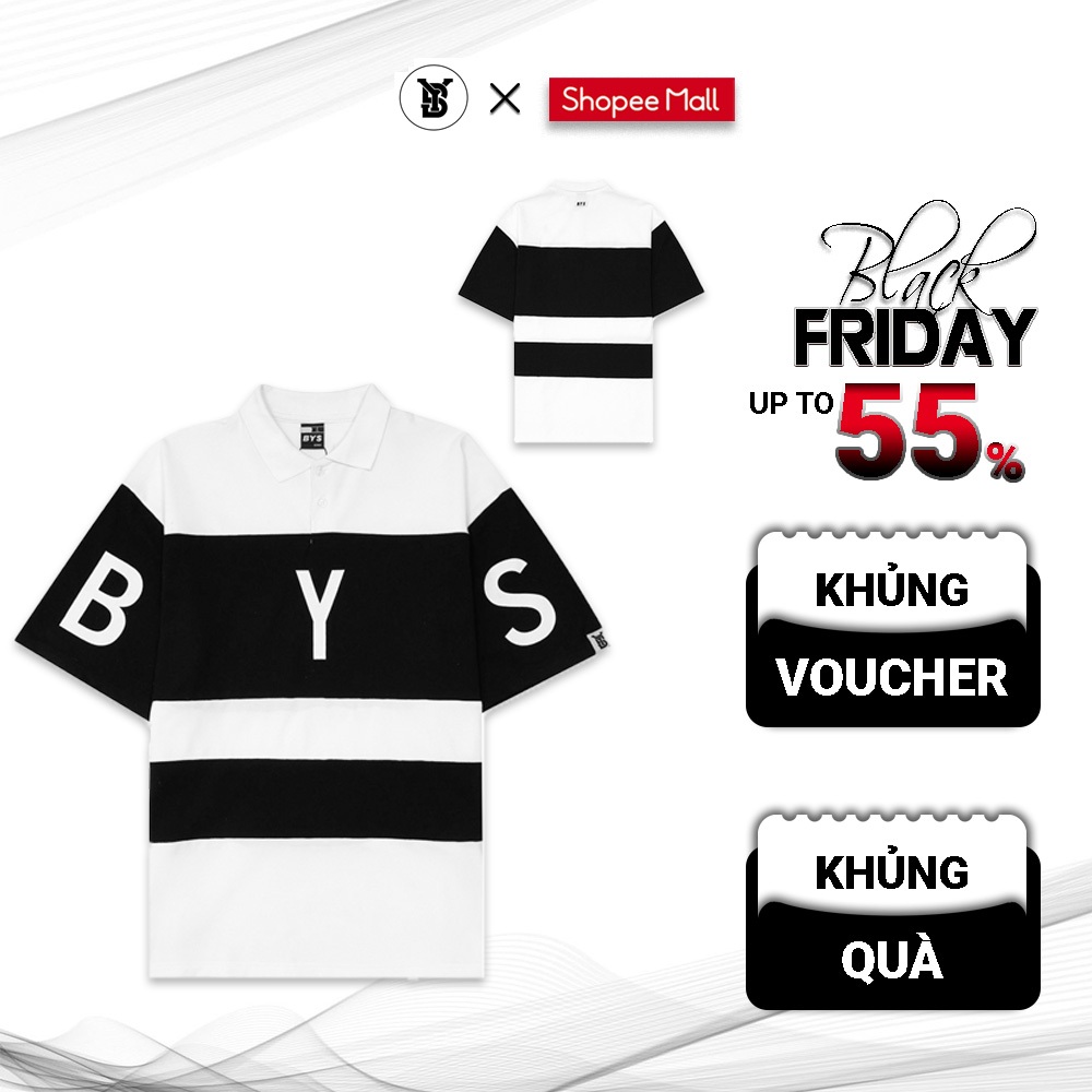 Áo thun polo cotton BYS 2 Tone - BYSclothing