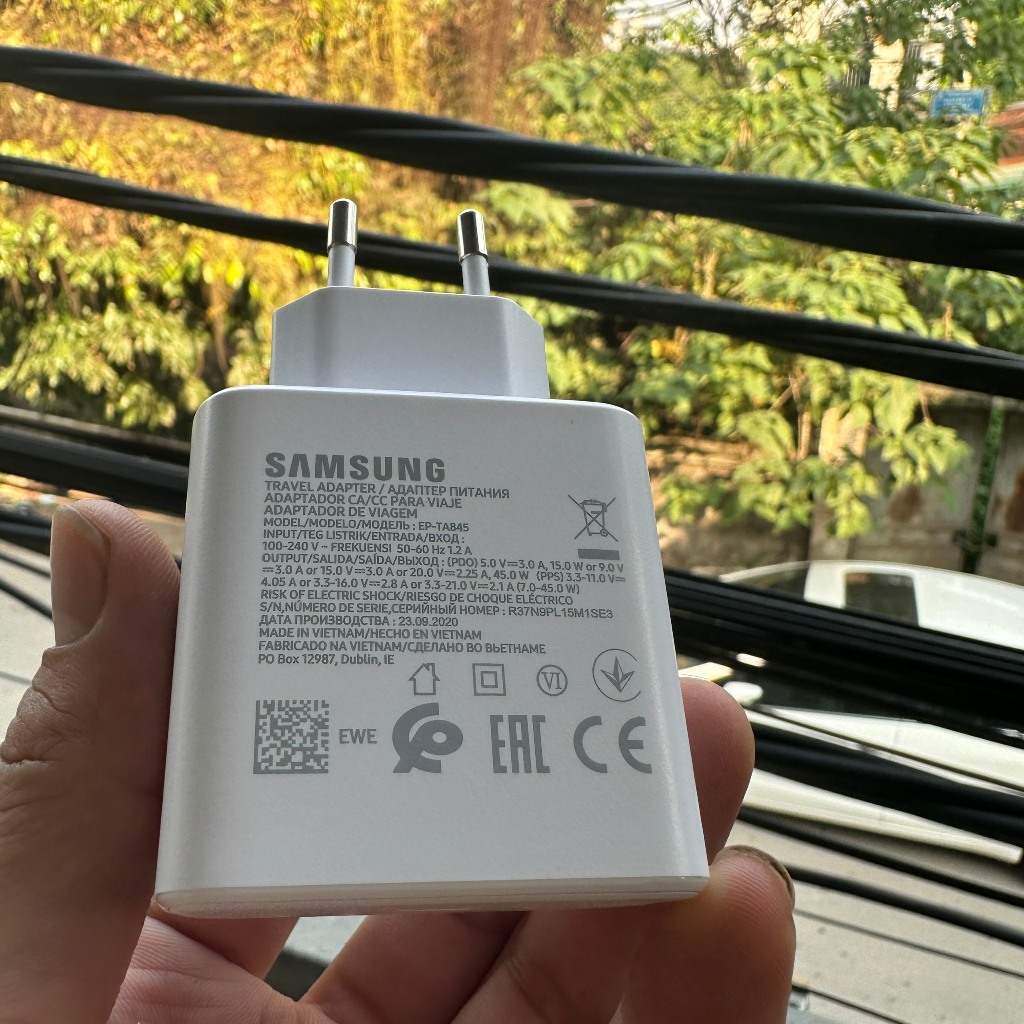 Củ sạc samsung 45W Zin hãng sạc siêu nhanh