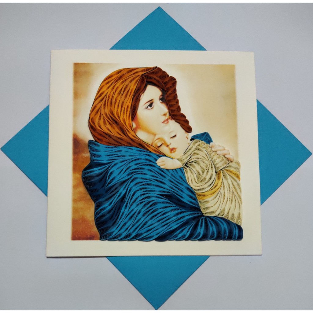 Thiệp quilling card, thiệp handmade giấy xoắn, thiệp noel