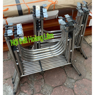 (Ship hoả tốc ) Chân bàn inox gấp gọn