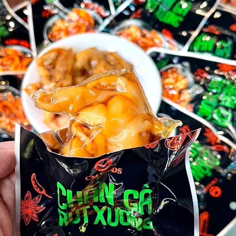 COMBO 10 CHÂN GÀ RÚT XƯƠNG CM FOODS MẪU MỚI VỪA RA MẮT SIÊU NGON