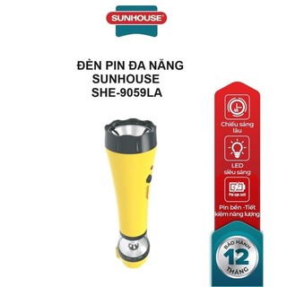 Đèn pin đa năng sunhouse 3l she-9059la - màu vàng