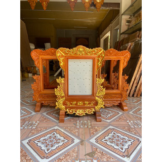khung ảnh thờ hoa mai dát vàng cao cấp